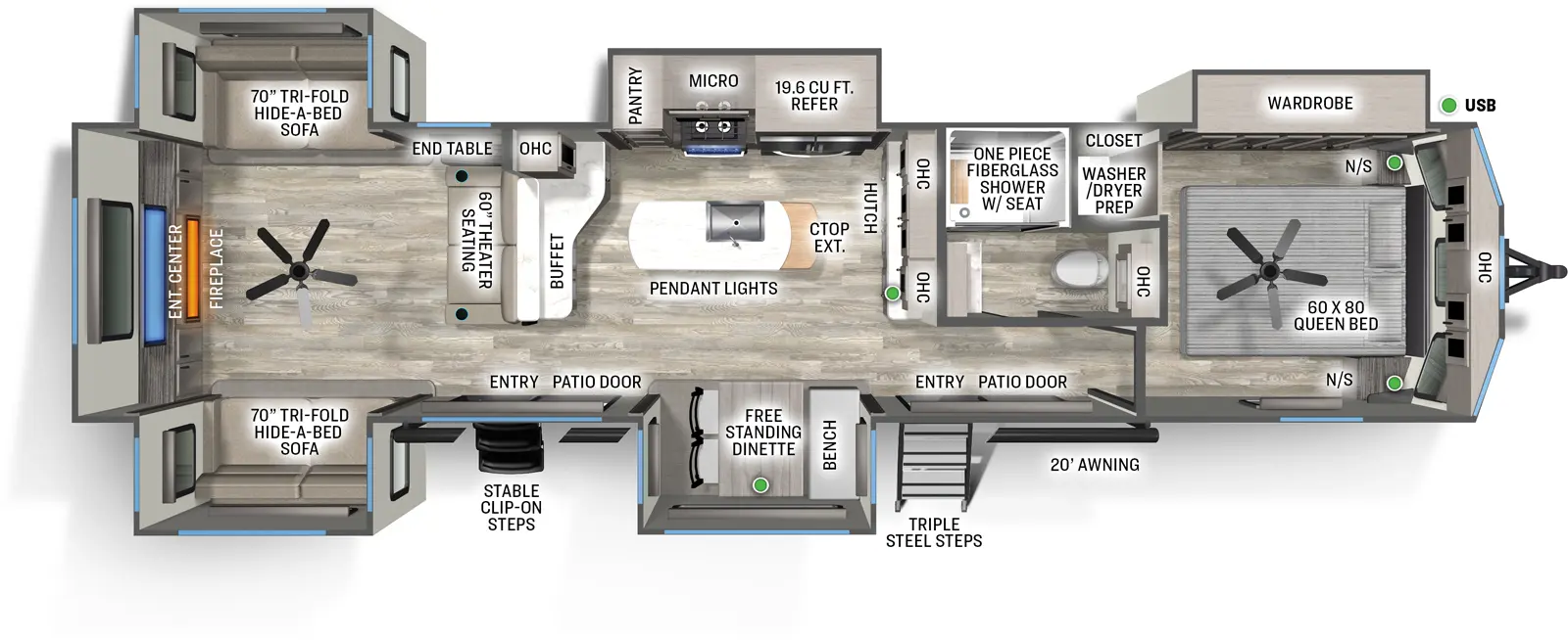 Sandpiper Destination 403RD Floorplan